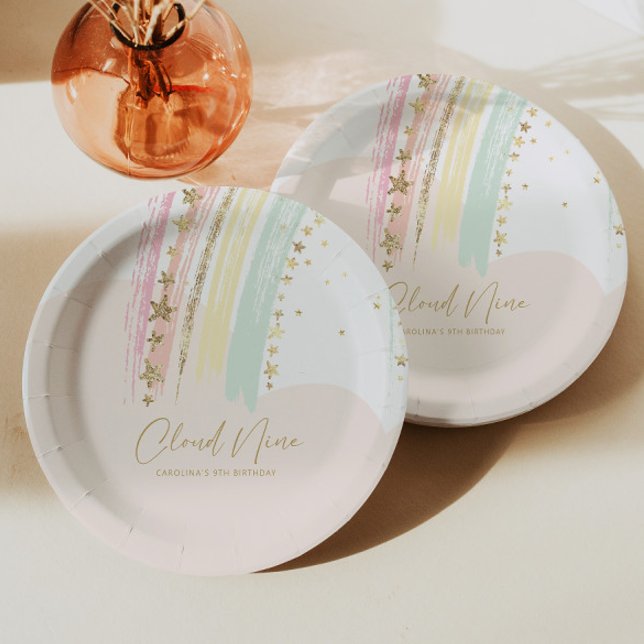 Cloud Nine Birthday Pappteller (Von Creator hochgeladen)