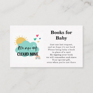 Cloud Nine Bücher für Baby Shower Karte