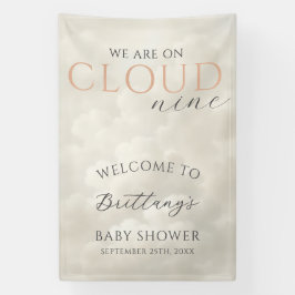Cloud Nine Clouds Baby Shower Willkommen Banner