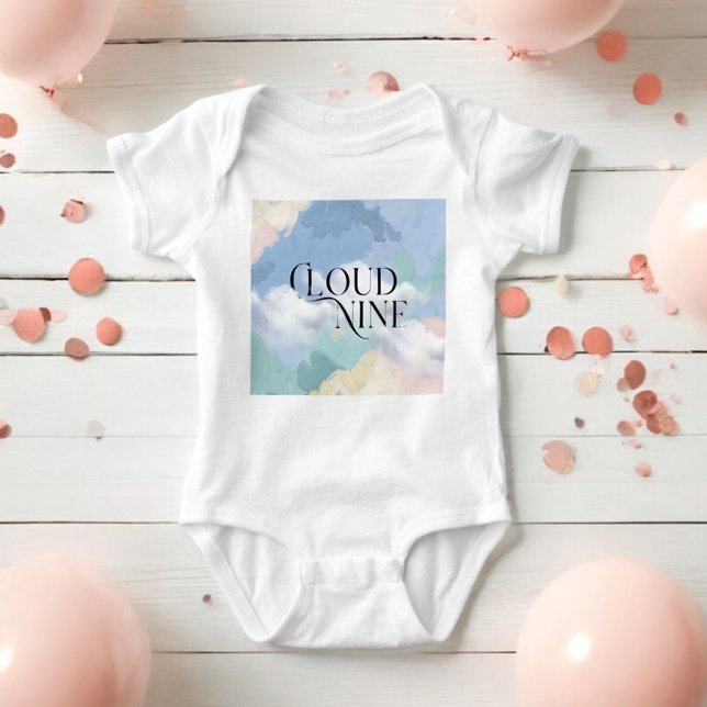 Cloud Nine Elegante Pastel Baby Dusche Strampler (Von Creator hochgeladen)