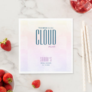Cloud Nine Elegante Pastel Brautparty Serviette