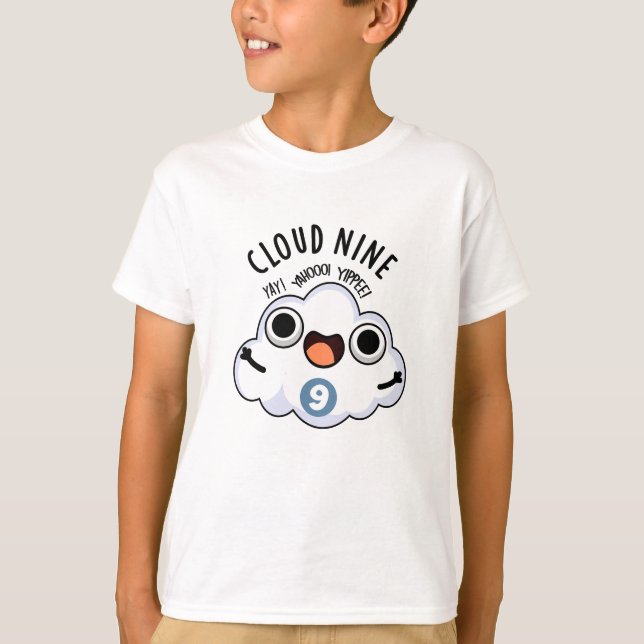 Cloud Nine Funny Weather Puff T-Shirt (Vorderseite)