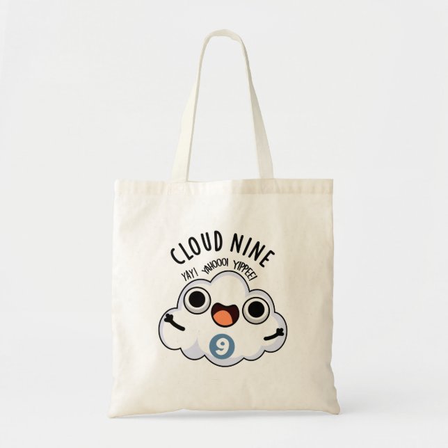 Cloud Nine Funny Weather Puff Tragetasche (Vorne)