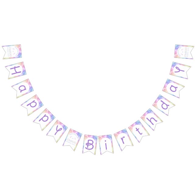 Cloud Nine Happy Birthday Banner - Wasserfarbe Ver (Alle)