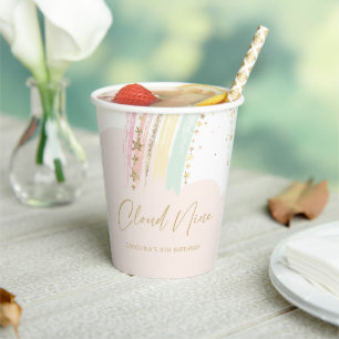 Cloud Nine Rainbow Birthday Pappbecher