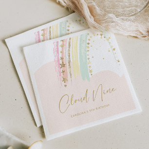 Cloud Nine Rainbow Birthday Serviette