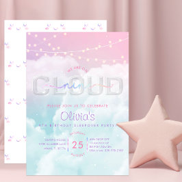 Cloud Nine Sleepover Einladung - Pastel Sky 9th B