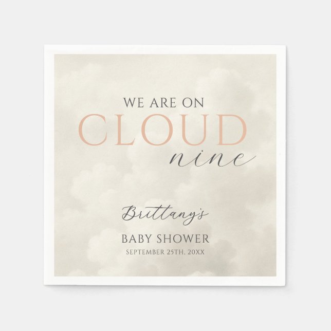 Cloud Nine White Clouds Babydusche Serviette (Vorderseite)