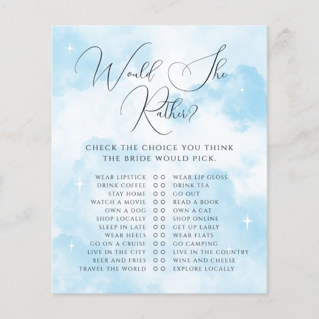 Cloud Nine würde eher Brautparty spielen (Vorderseite)