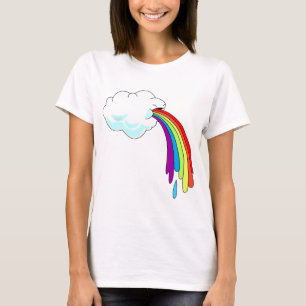 Cloud Puff Regenbogen Frauen Long Sleeve T-Shirt