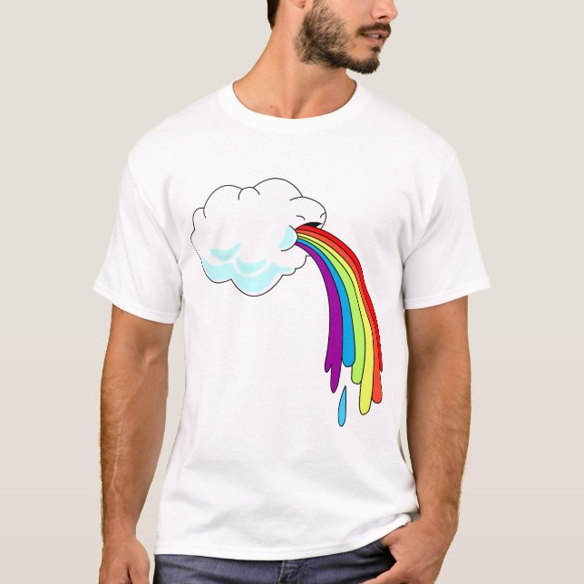 Cloud Puking Rainbow T - Shirt (Vorderseite)