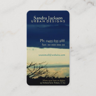 Cloud "scapt Stimmung Business Card Visitenkarte