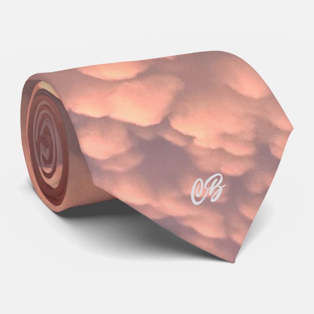"Cloud" Schlips Krawatte (Gerollt)