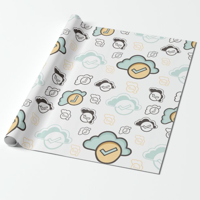 Cloud seamless pattern geschenkpapier (Ungerollt)