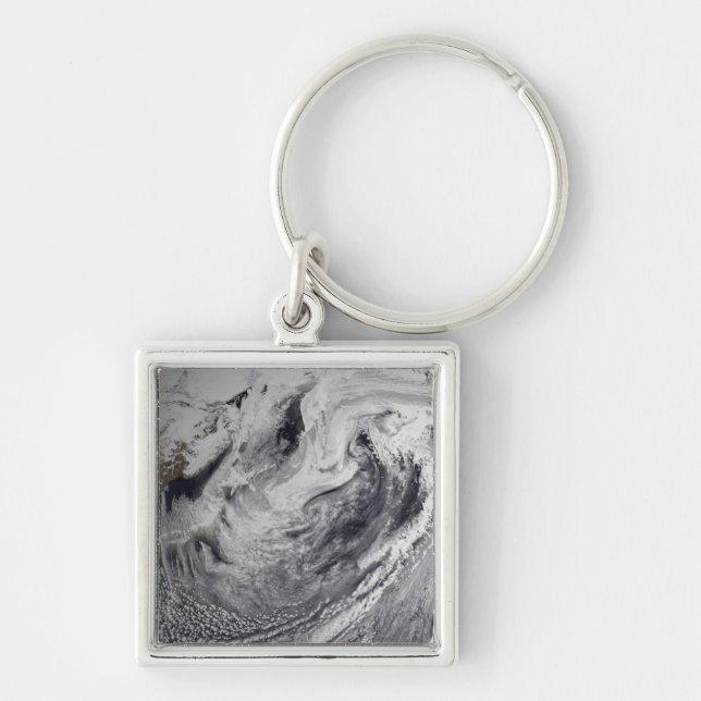 Cloud-Simulation eines Single-Tages Schlüsselanhänger (Vorne)