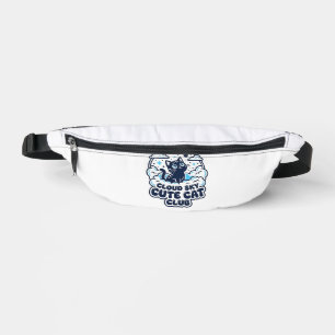 Cloud Sky Süße Katze Haustierliebhaber-Shirt Kunst Bauchtasche