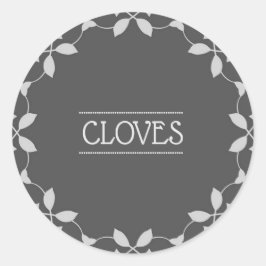 Cloud Spice Jar Label Runder Aufkleber