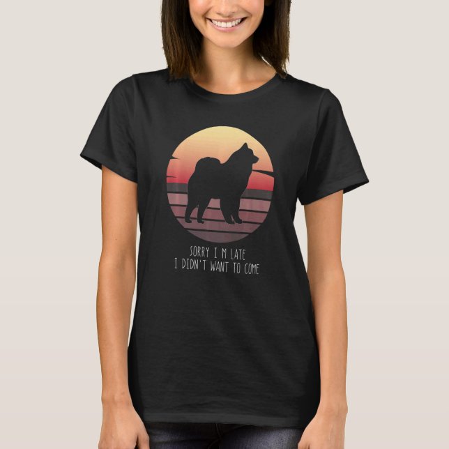Cloud Spitz German Spitz Retro 14 T-Shirt (Vorderseite)
