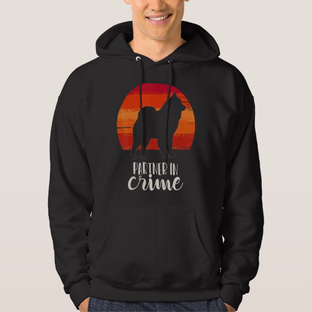 Cloud Spitz German Spitz Retro 16 Hoodie (Vorderseite)