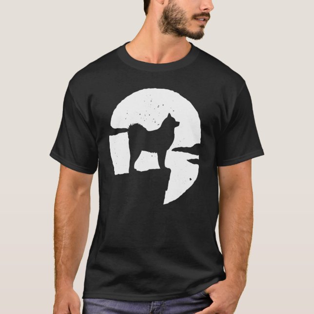 Cloud Spitz German Spitz Retro 9 T-Shirt (Vorderseite)