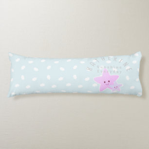 Cloud Stars Baby Pastel Blue Seitenschläferkissen