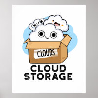 Cloud Storage Funny Weather Technology Puff