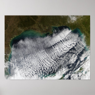 Cloud streets in the Gulf of Mexico Poster