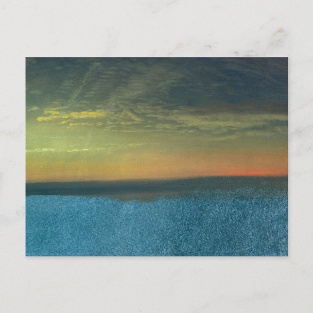 Cloud-Studie mit Sunset von Albert Bierstadt Postkarte (Vorderseite)