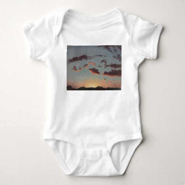 Cloud-Studie (Wolken im Himmel) (von Knud Baade) Baby Strampler (Vorderseite)