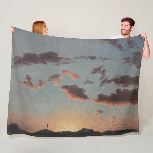 Cloud-Studie (Wolken im Himmel) (von Knud Baade) Fleecedecke (Beispiel)
