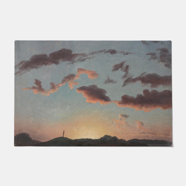 Cloud-Studie (Wolken im Himmel) (von Knud Baade) Fußmatte (Vorderseite)