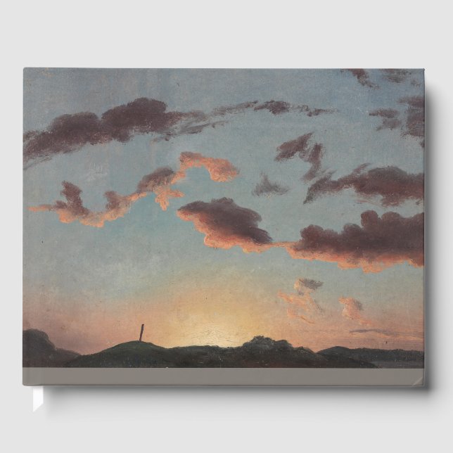 Cloud-Studie (Wolken im Himmel) (von Knud Baade) Gästebuch (Vorderseite)