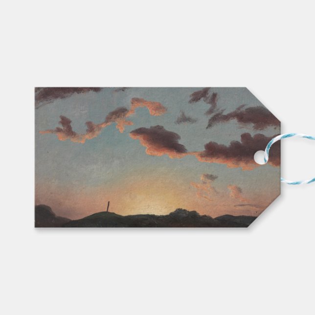 Cloud-Studie (Wolken im Himmel) (von Knud Baade) Geschenkanhänger (Vorderseite (Horizontal))