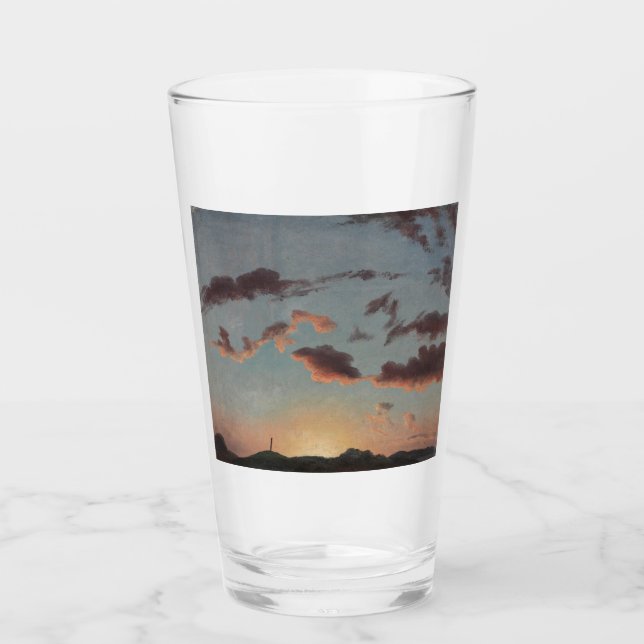 Cloud-Studie (Wolken im Himmel) (von Knud Baade) Glas (Vorderseite)