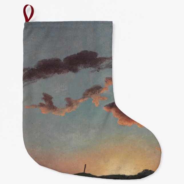 Cloud-Studie (Wolken im Himmel) (von Knud Baade) Großer Weihnachtsstrumpf (Vorderseite)