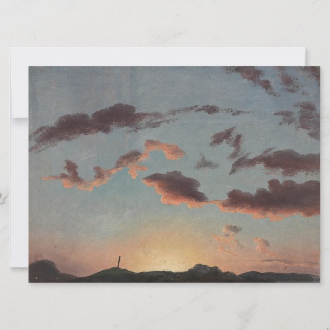 Cloud-Studie (Wolken im Himmel) (von Knud Baade) Karte (Vorderseite)