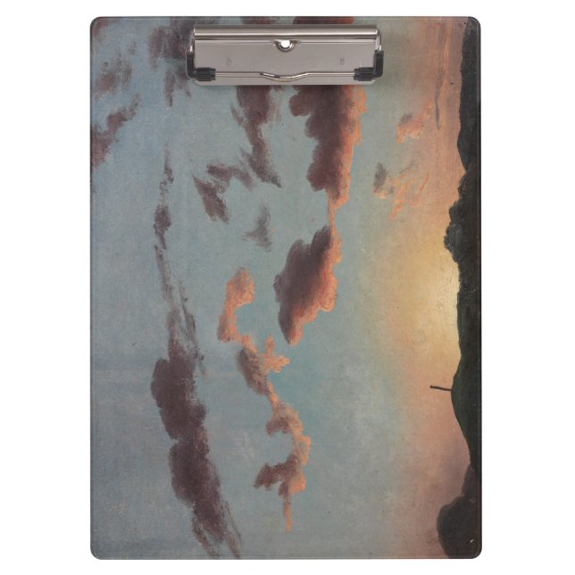 Cloud-Studie (Wolken im Himmel) (von Knud Baade) Klemmbrett (Vorderseite)