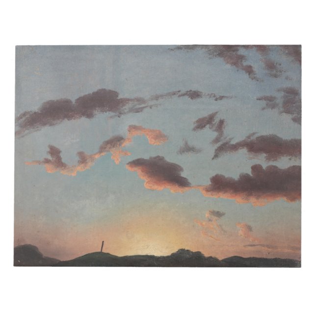 Cloud-Studie (Wolken im Himmel) (von Knud Baade) Notizblock (Vorderseite)