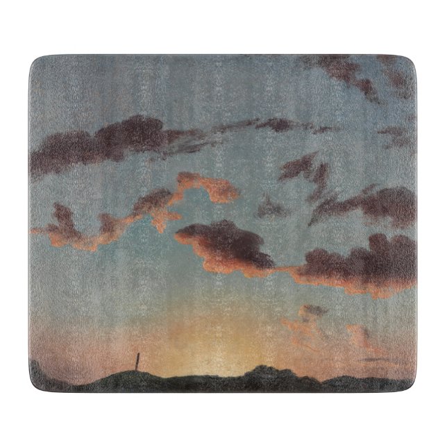 Cloud-Studie (Wolken im Himmel) (von Knud Baade) Schneidebrett (Vorderseite)