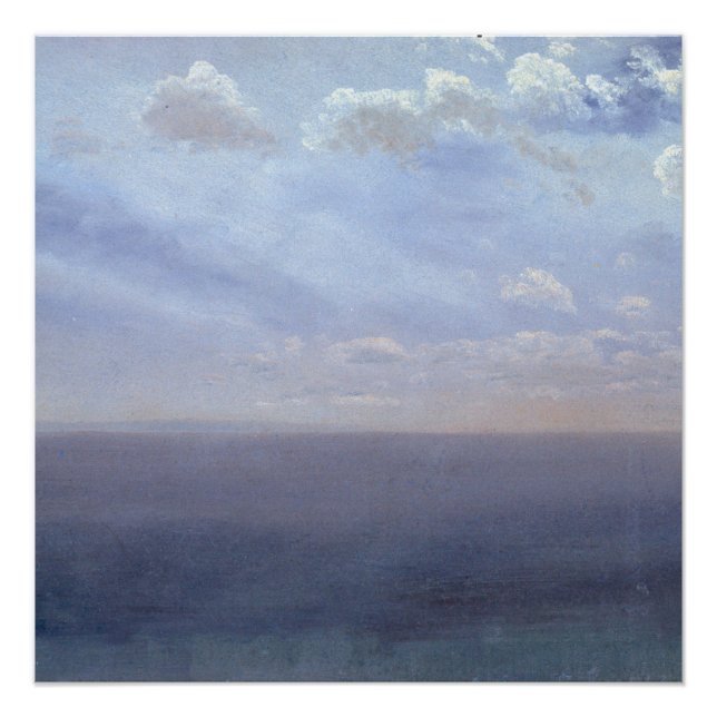 Cloud Study with Sea and Sky - Albert Bierstadt Poster (Vorderseite)