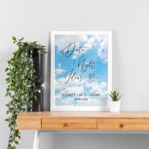 Cloud Theme Date Night Ideas Brautparty Poster