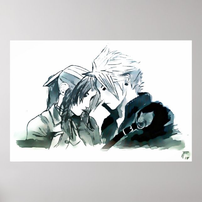 Cloud und Aerith Poster (Vorne)