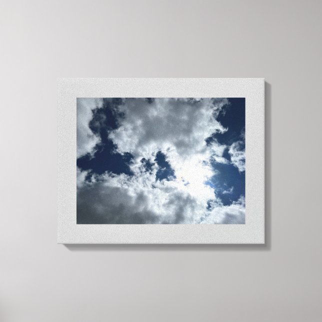 Cloud und Sun #4 Stretched Canvas Print Leinwanddruck (Vorderseite)