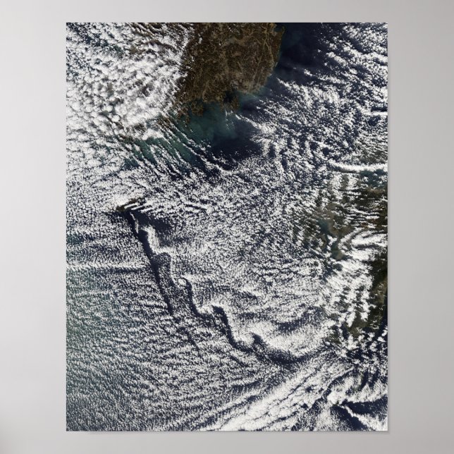 Cloud-Vorstöße gegen Cheju Do, Südkorea 2 Poster (Vorne)