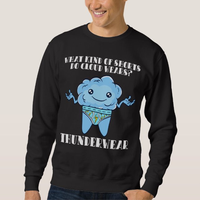 Cloud Wears Thundershorts Science Foggy Sweatshirt (Vorderseite)