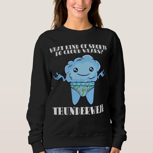 Cloud Wears Thundershorts Science Foggy Sweatshirt (Vorderseite)