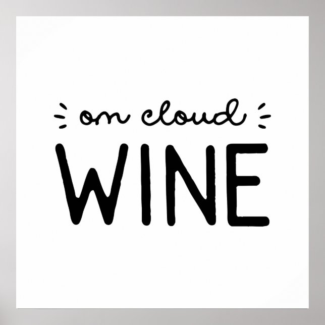 Cloud Wine Poster (Vorne)