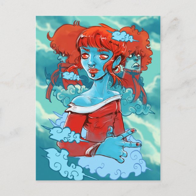 Cloud-Zombies-Postkarte Postkarte (Vorderseite)