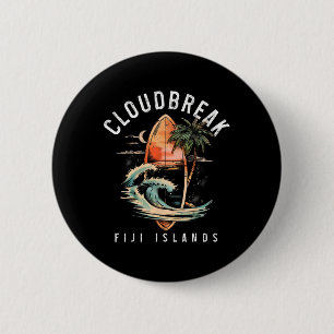 Cloudbreak Fidschi-Inseln Surf Vintage-Surfen Surf Button