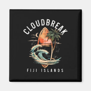 Cloudbreak Fidschi-Inseln Surf Vintage-Surfen Surf Magnet